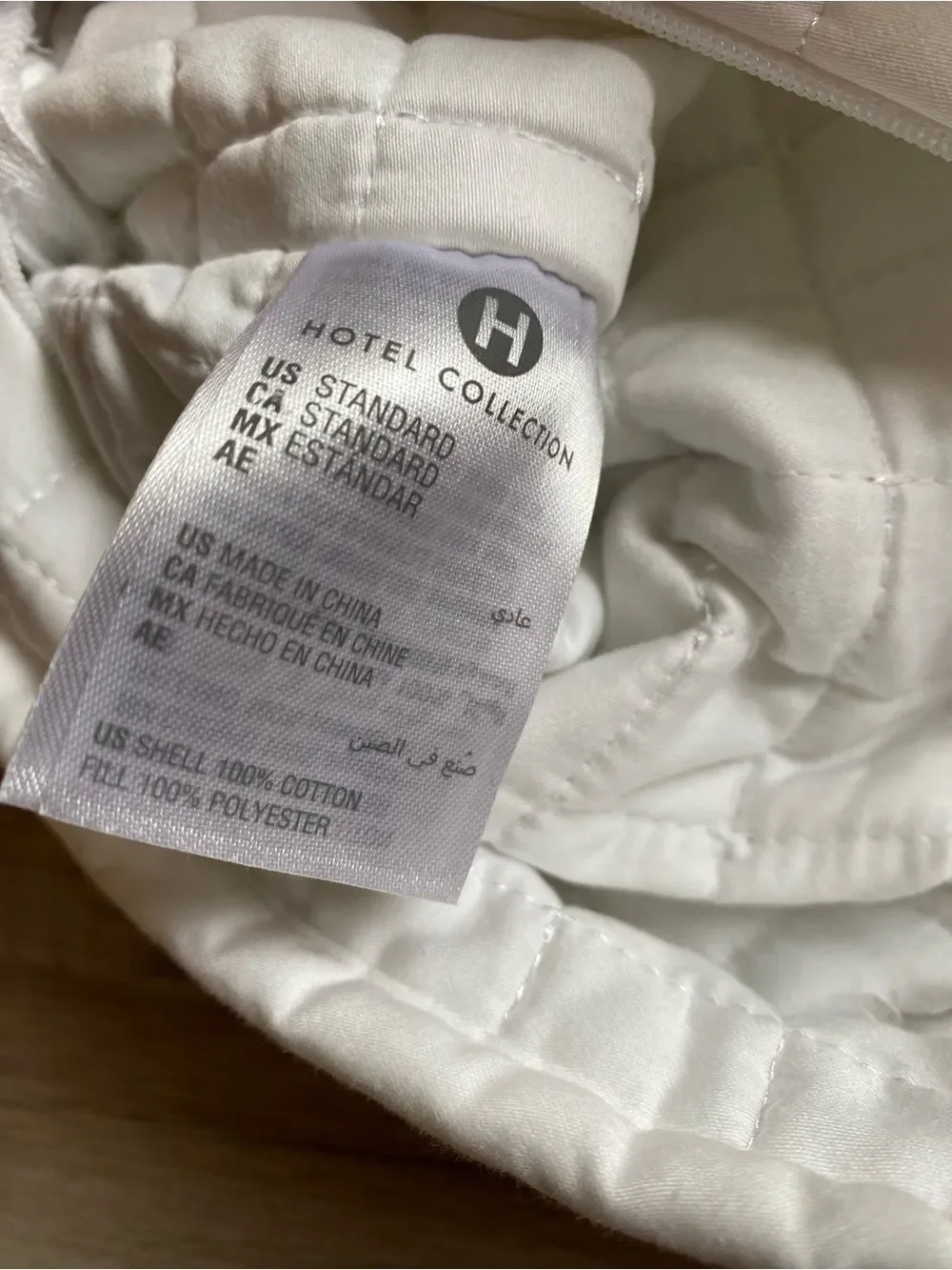 Hotel Collection Quilted White Pillow Sham